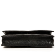 shop safe onlien Chanel Black Caviar Leather Wallet On Chain