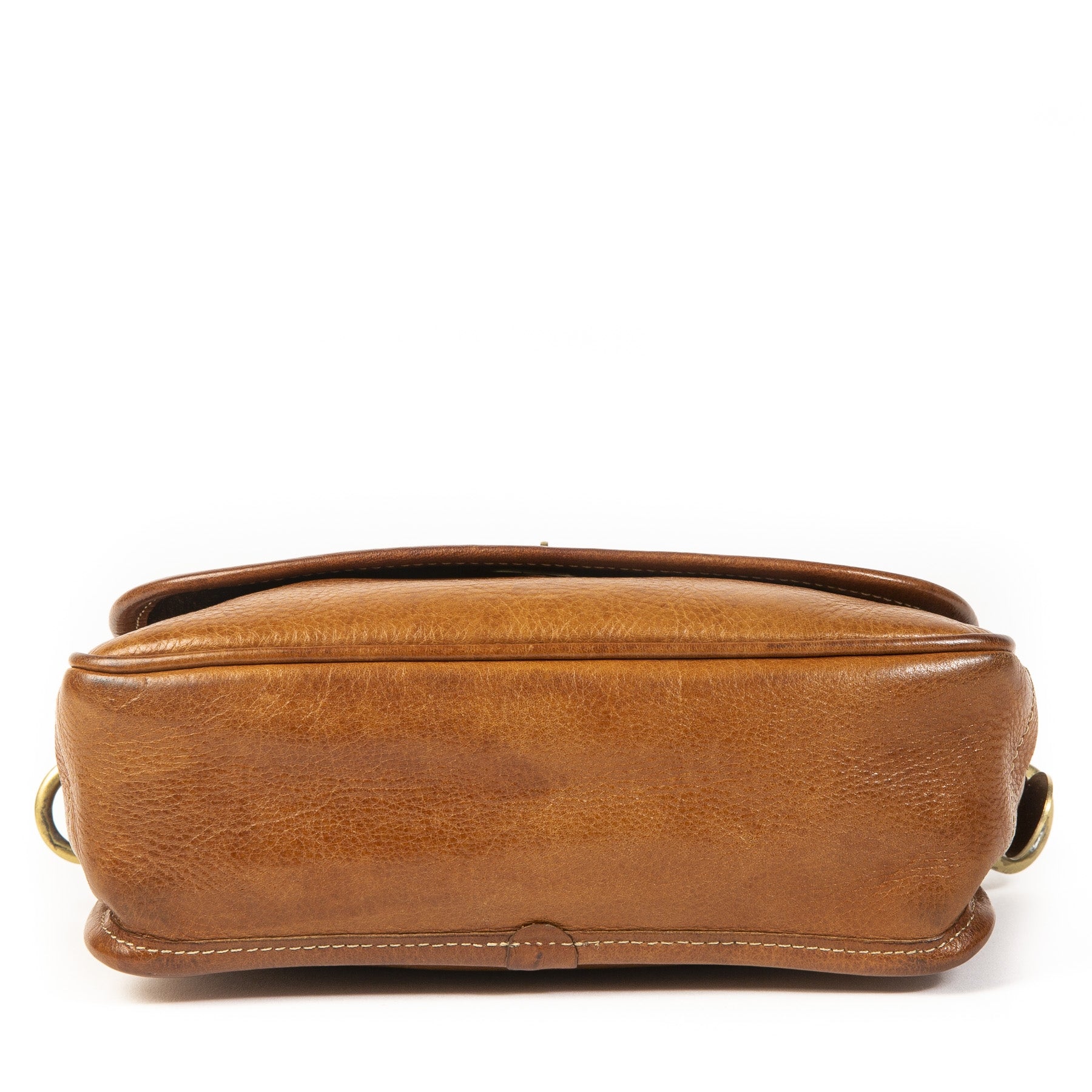 Authentique seconde main vintage Mulberry Camel Bryn Satchel Bag achète en ligne webshop LabelLOV
