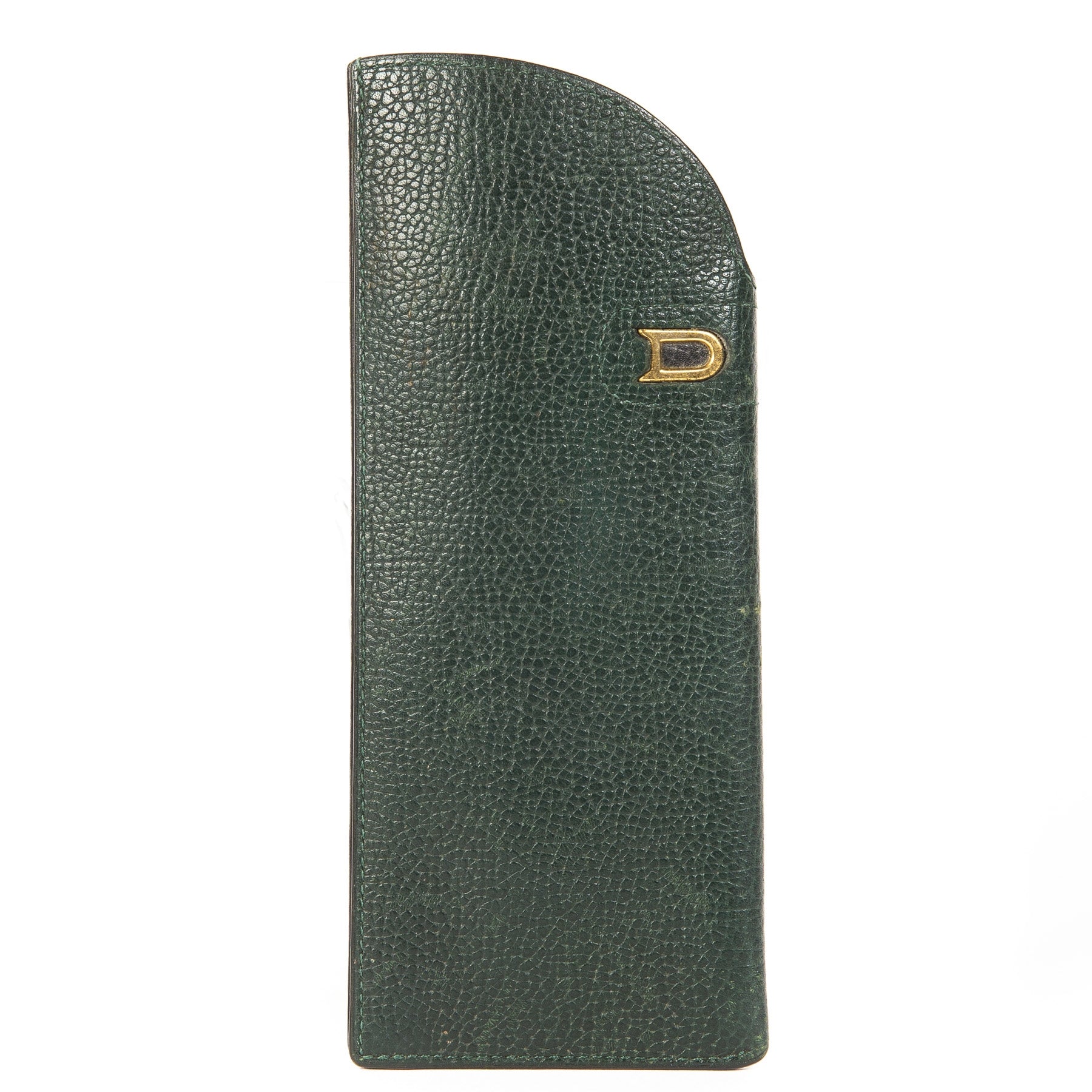 Secondhand Delvaux Green Leather glasses case at Labellov Antwerp