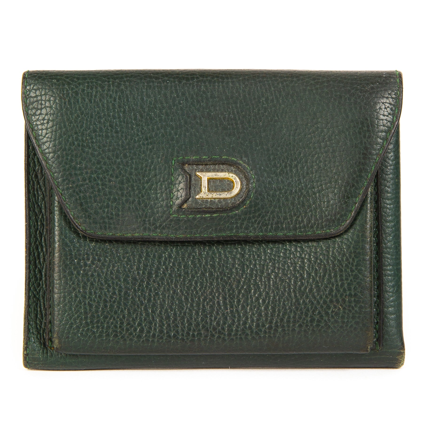 Delvaux Green Leather wallet at Labellov Antwerp.