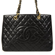 Chanel Black Quilted Caviar GST Shopper