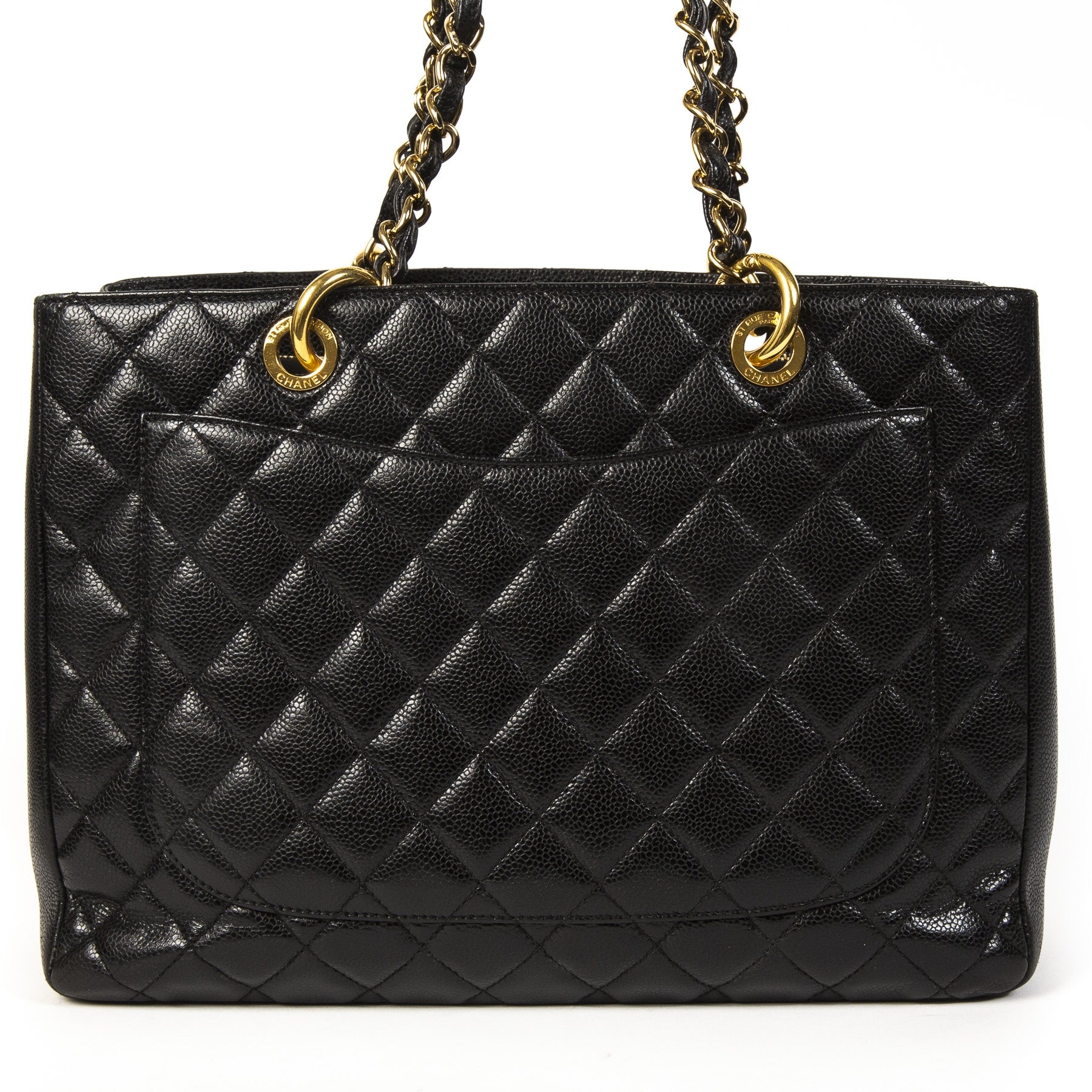 Chanel Black Quilted Caviar GST Shopper kopen en verkopen aan de beste prijs bij Labellov