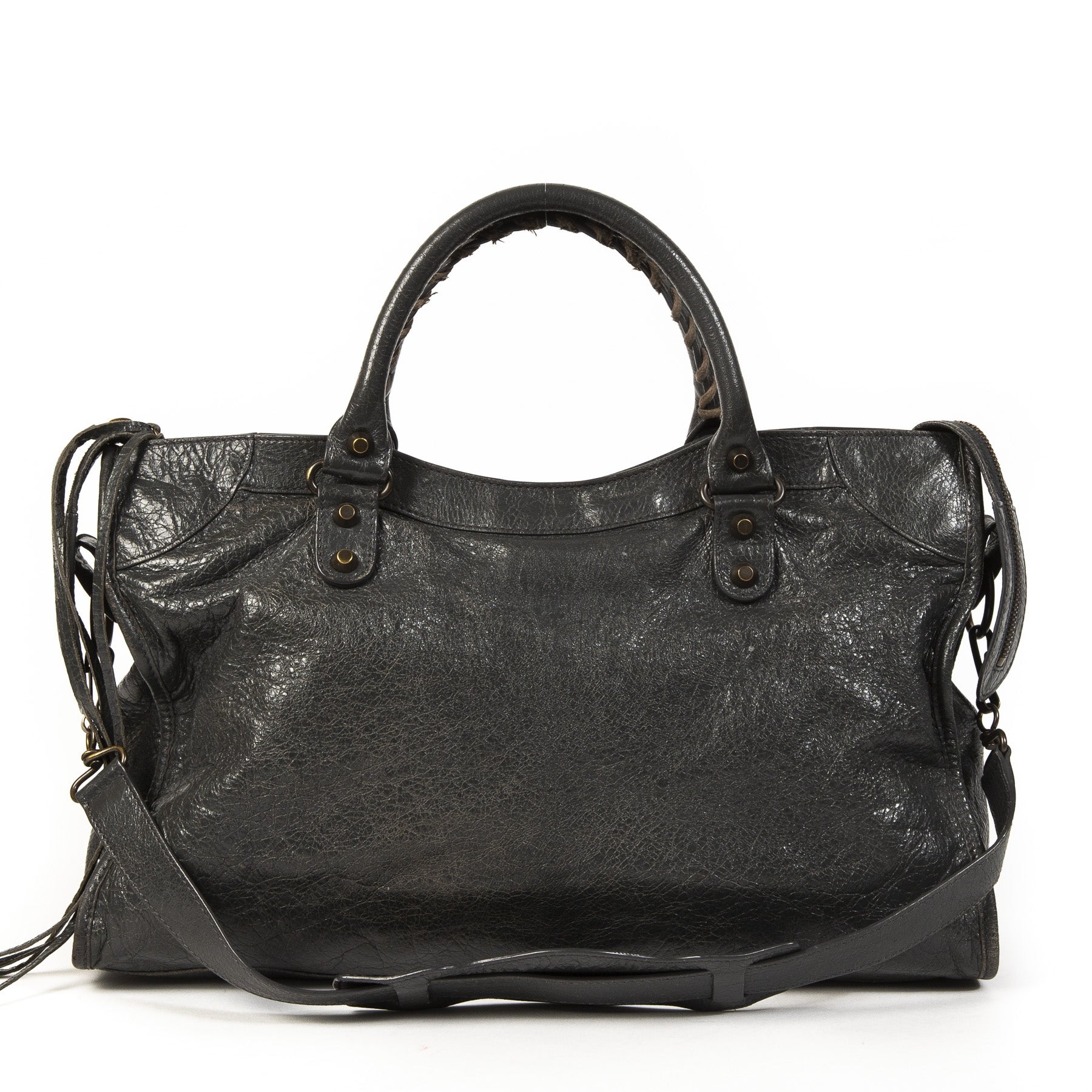 Balenciaga Anthracite Grey City Bag RHW te koop online bij Labellov tweedehands luxe