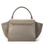 Authentic second-hand vintage Celine Crocodile Nubuck Trapeze Bag buy online webshop LabelLOV