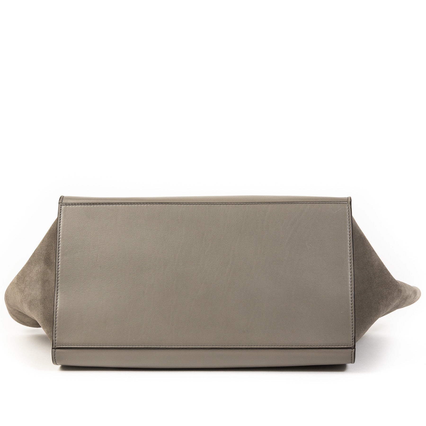 Authentieke tweedehands vintage Celine Crocodile Nubuck Trapeze Bag koop online webshop LabelLOV