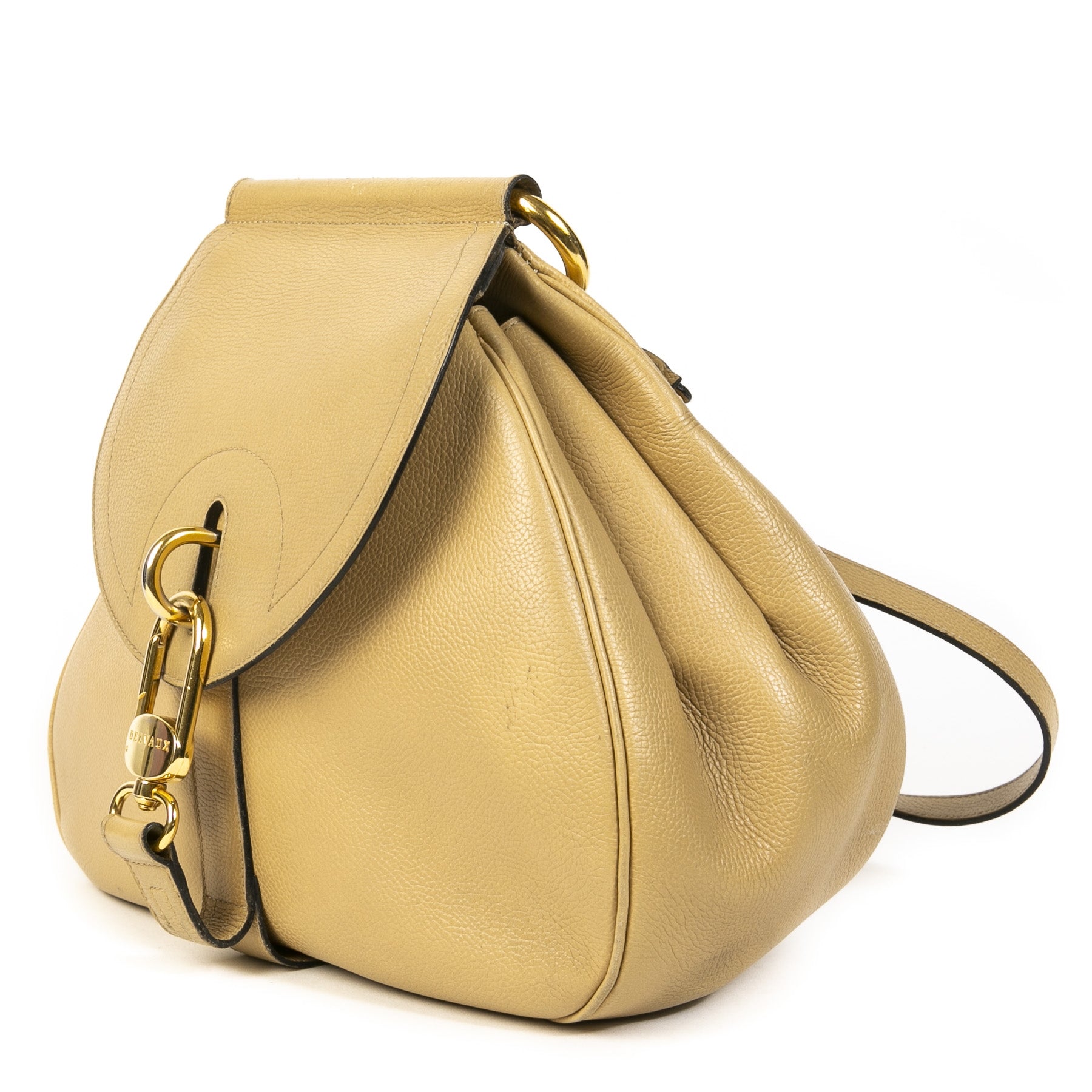 Delvaux Sand Cerceau Shoulder Bag