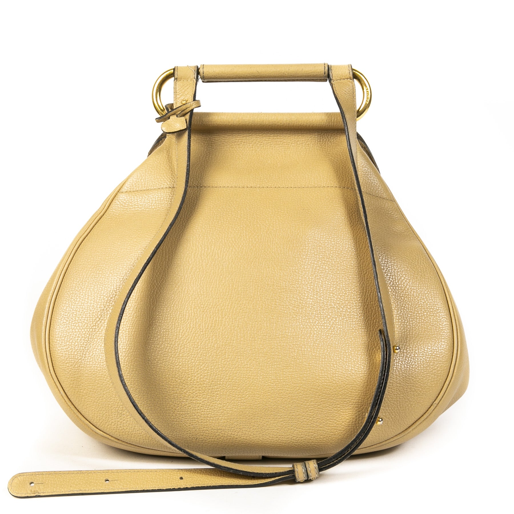 Delvaux Sand Cerceau Shoulder Bag