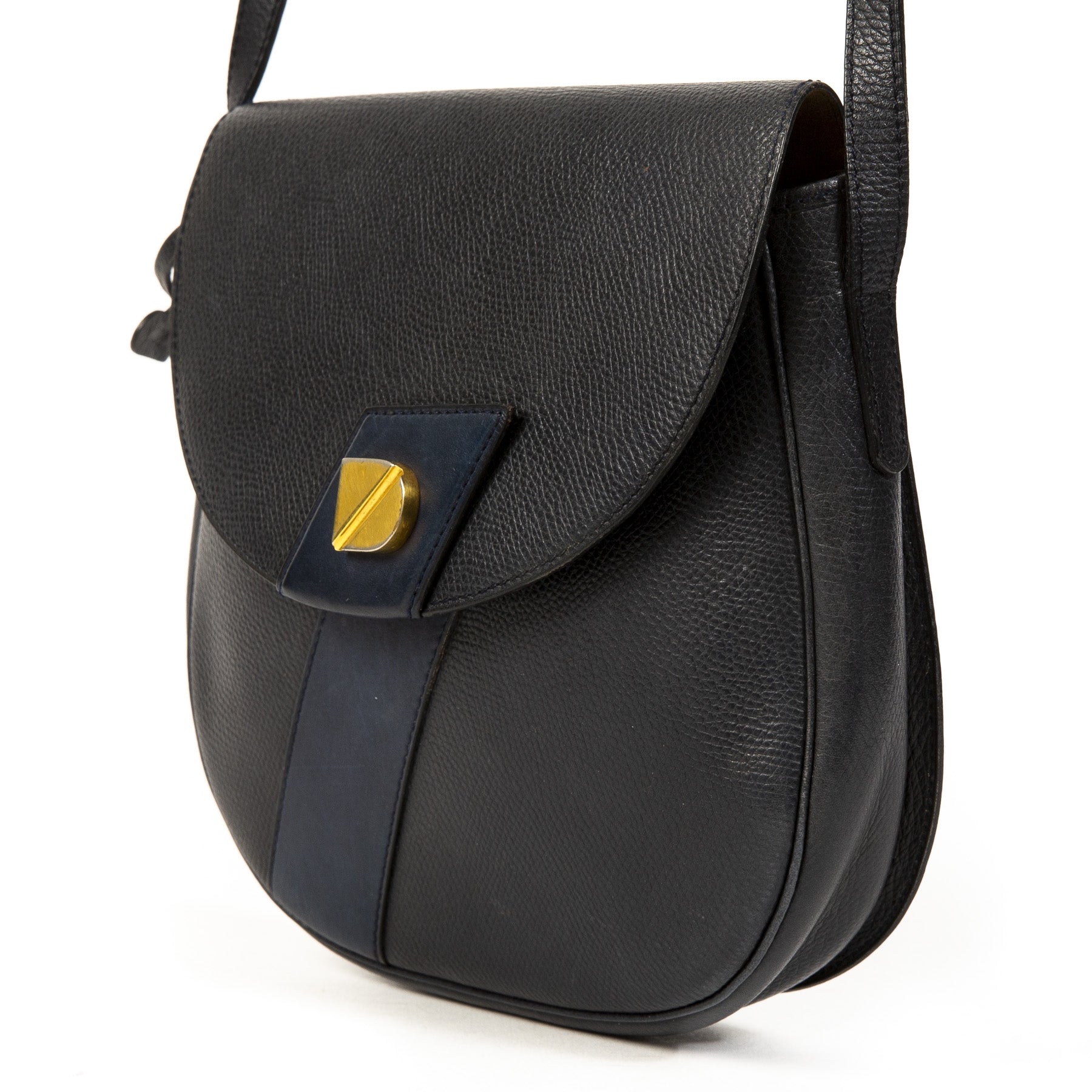Delvaux Blue Serein Crossbody Bag for sale online in Antwerp discount Delvaux