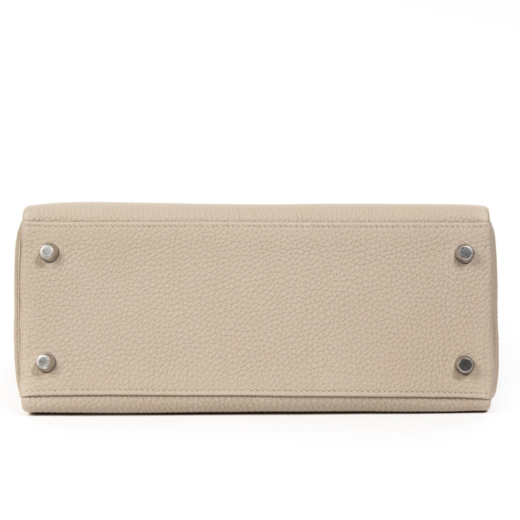 acheter en ligne seconde main Never Used Hermes Kelly 28 Gris Tourterelle Togo PHW