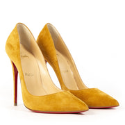We buy and sell your authentic Christian Louboutin Suede Camel Heels - Size 38
