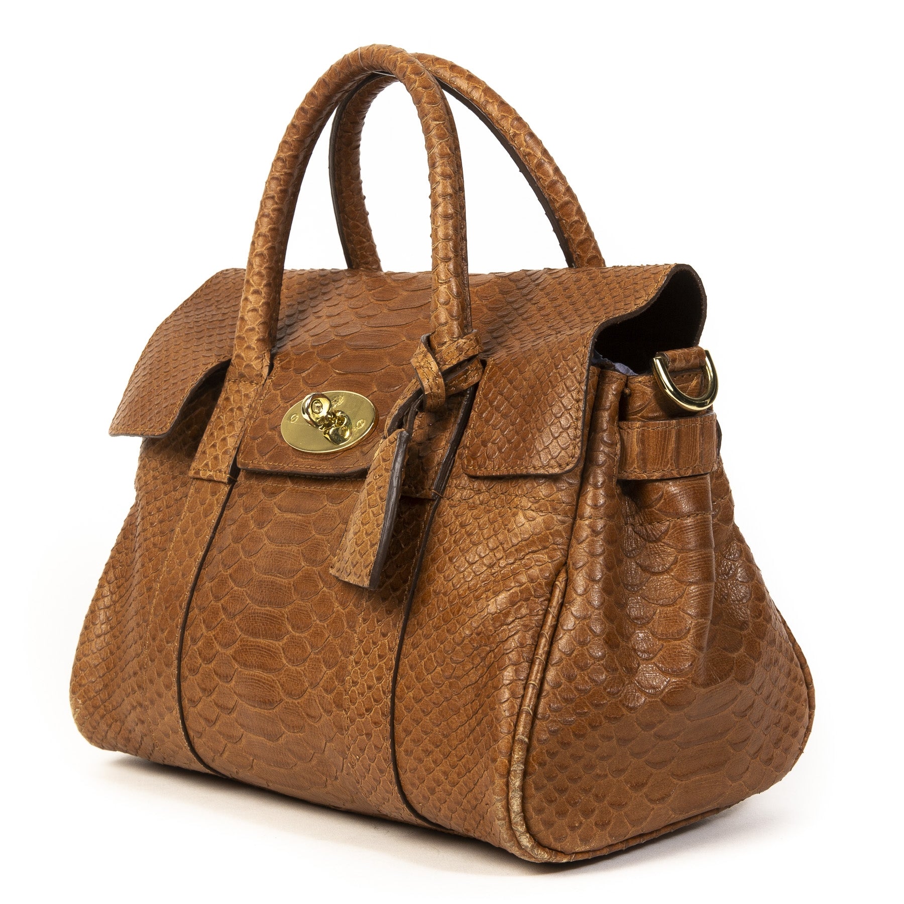 Buy this authentic second-hand vintage Mulberry Bayswater Python Mini Bag at online webshop LabelLOV