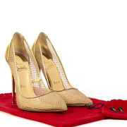 Christian Louboutin Gold Follies Resille