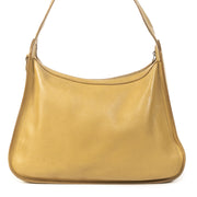 Authentieke Tweedehands Delvaux Pensée Ochre Yellow Shoulder Bag juiste prijs veilig online shoppen luxe merken webshop winkelen Antwerpen België mode fashion