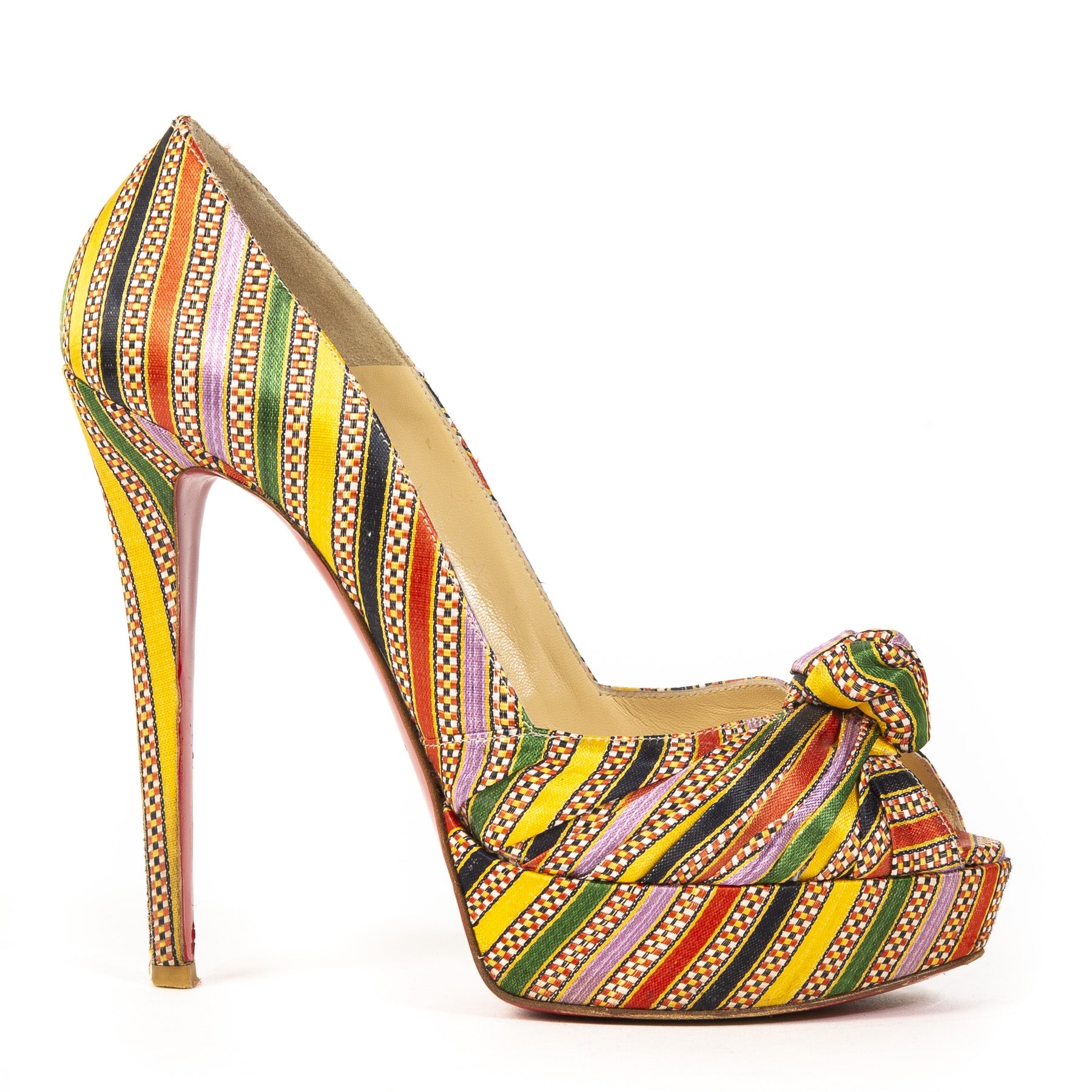 Buy and sell 100% authentic Christian Louboutin Multicolor Platform Heels