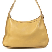 Authentieke Tweedehands Delvaux Pensée Ochre Yellow Shoulder Bag juiste prijs veilig online shoppen luxe merken webshop winkelen Antwerpen België mode fashion