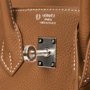 skip the waitinglist Never Used Hermes Birkin 25 Gold & Craie Togo PHW