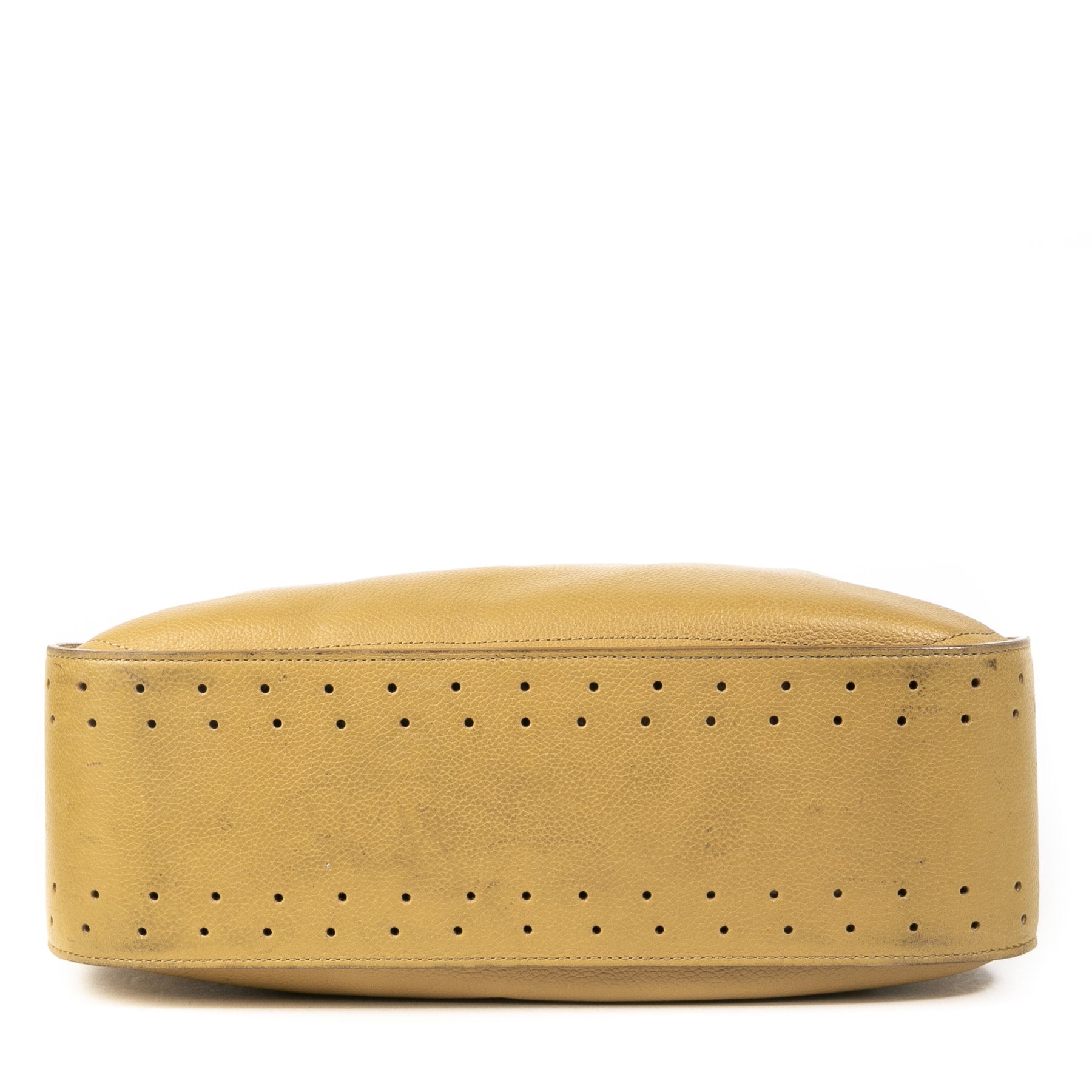 Authentieke Tweedehands Delvaux Pensée Ochre Yellow Shoulder Bag juiste prijs veilig online shoppen luxe merken webshop winkelen Antwerpen België mode fashion