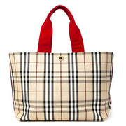 Authentieke Tweedehands Burberry Nova Check Shopper Bag juiste prijs veilig online shoppen luxe merken webshop winkelen Antwerpen België mode fashion