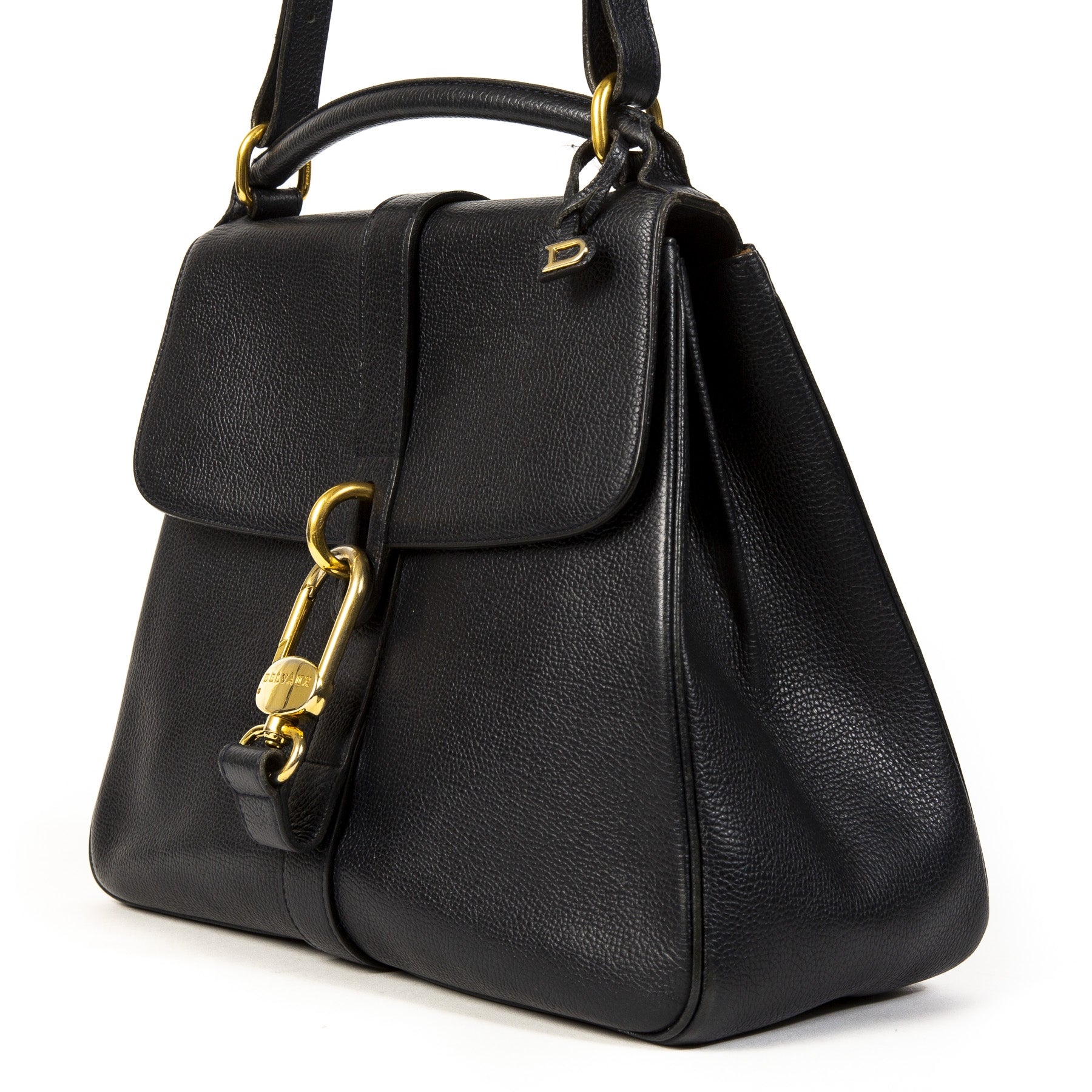 Delvaux Gin Fizz Blue Handbag