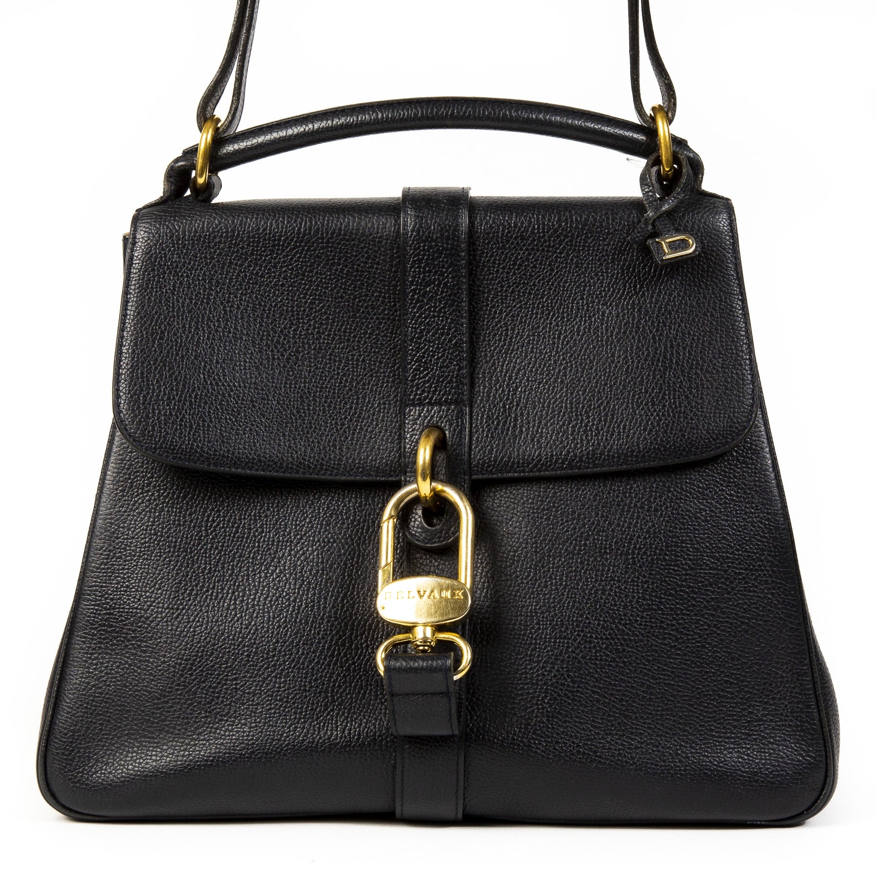 Delvaux Gin Fizz Blue Handbag