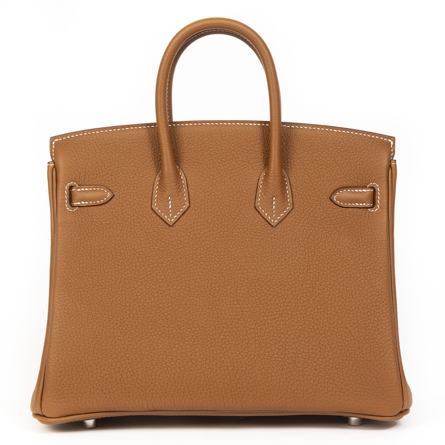 acheter en ligne seconde main Never Used Hermes Birkin 25 Gold & Craie Togo PHW