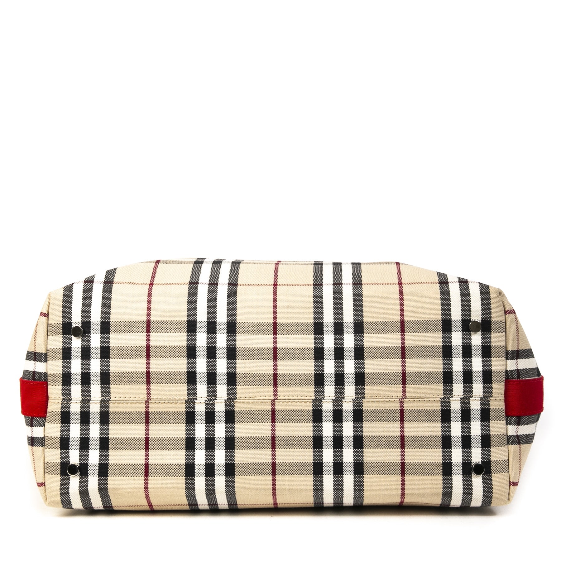 Authentieke Tweedehands Burberry Nova Check Shopper Bag juiste prijs veilig online shoppen luxe merken webshop winkelen Antwerpen België mode fashion