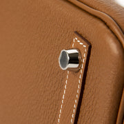 acheter en ligne seconde main Never Used Hermes Birkin 25 Gold & Craie Togo PHW