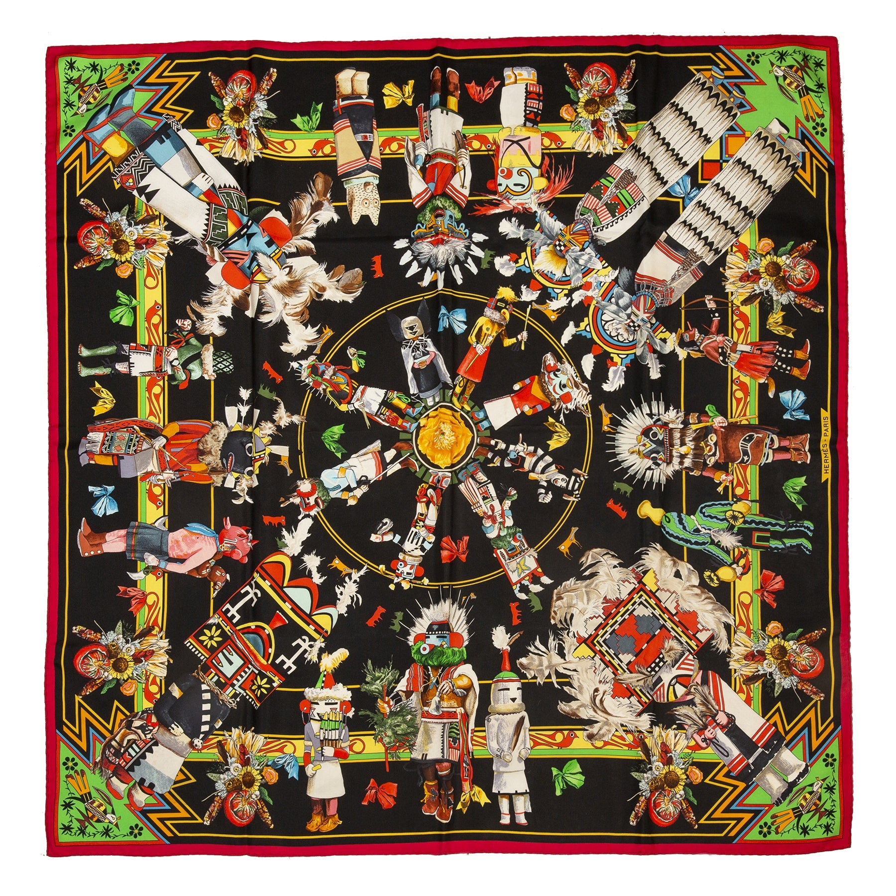 Authentieke tweedehands Hermès Silk Egyptian Pattern scarf juiste prijs veilig online winkelen LabelLOV webshop luxe merken winkelen Antwerpen België mode fashion