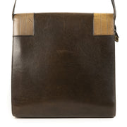 Authentieke Tweedehands Delvaux Chestnut Brown Leather Crossbody Bag juiste prijs veilig online shoppen luxe merken webshop winkelen Antwerpen België mode fashion