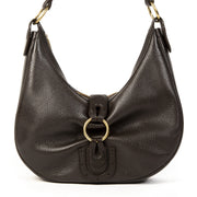 buy and sell your authentic Delvaux Dark Brown Camille PM Bag for the best price
