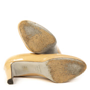 Authentieke tweedehands vintage Sergio Rossi Nude Pumps koop online webshop LabelLOV