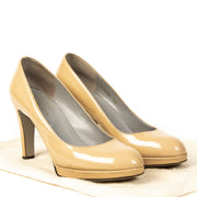 Authentic second-hand vintage Sergio Rossi Nude Pumps buy online webshop LabelLOV