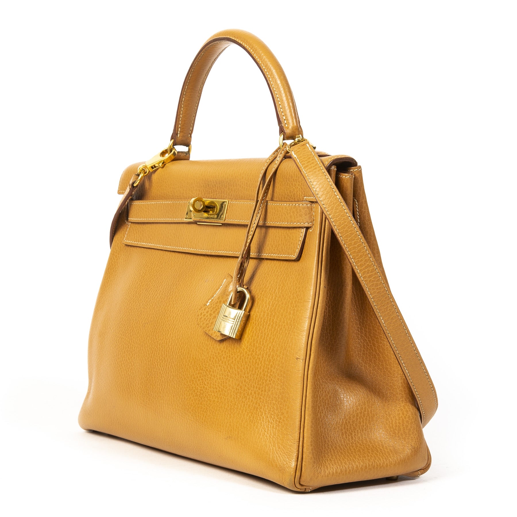 Hermès Kelly 32 Naturel Fjord GHW