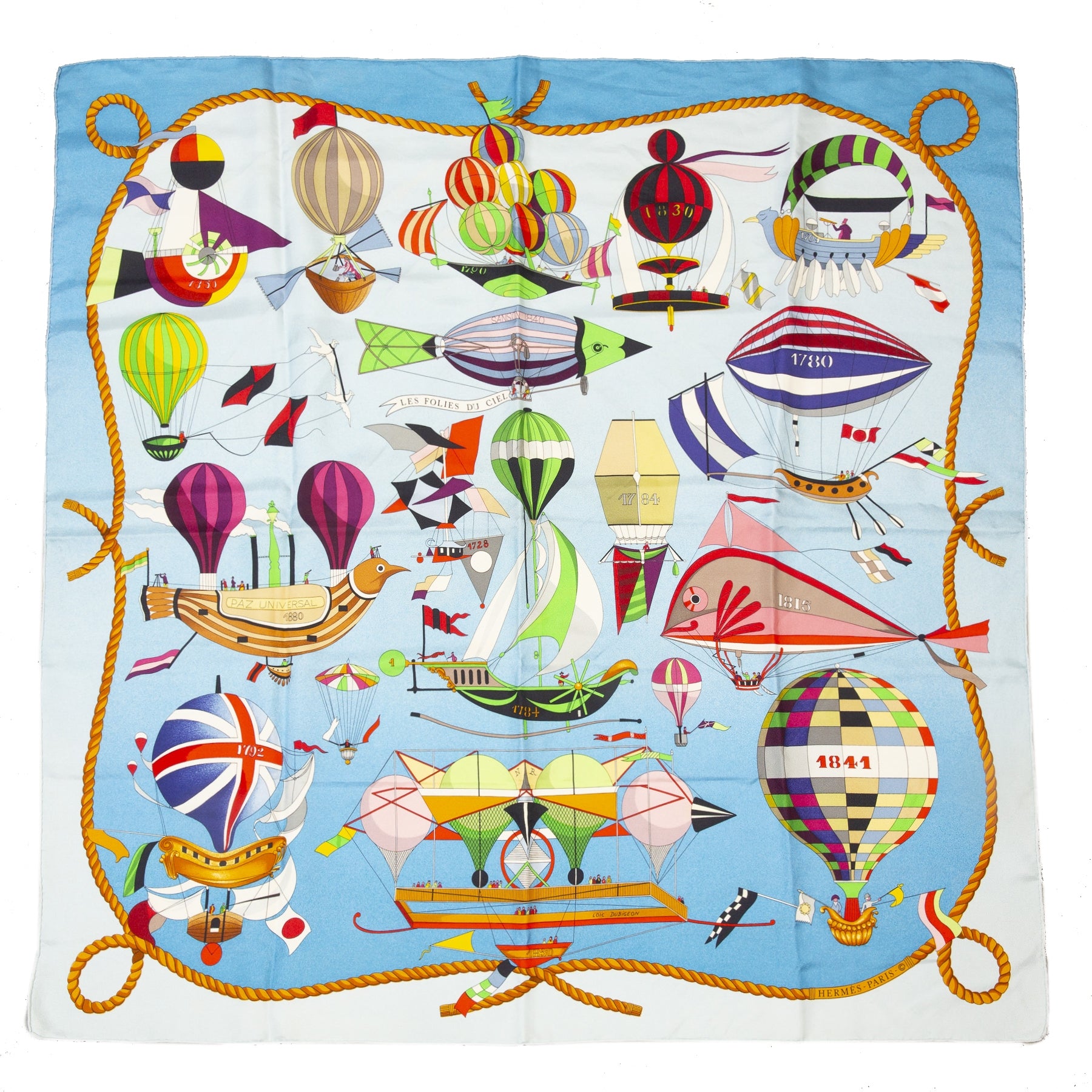 Hermès Carré Les Folies Du Ciel Scarf – Labellov