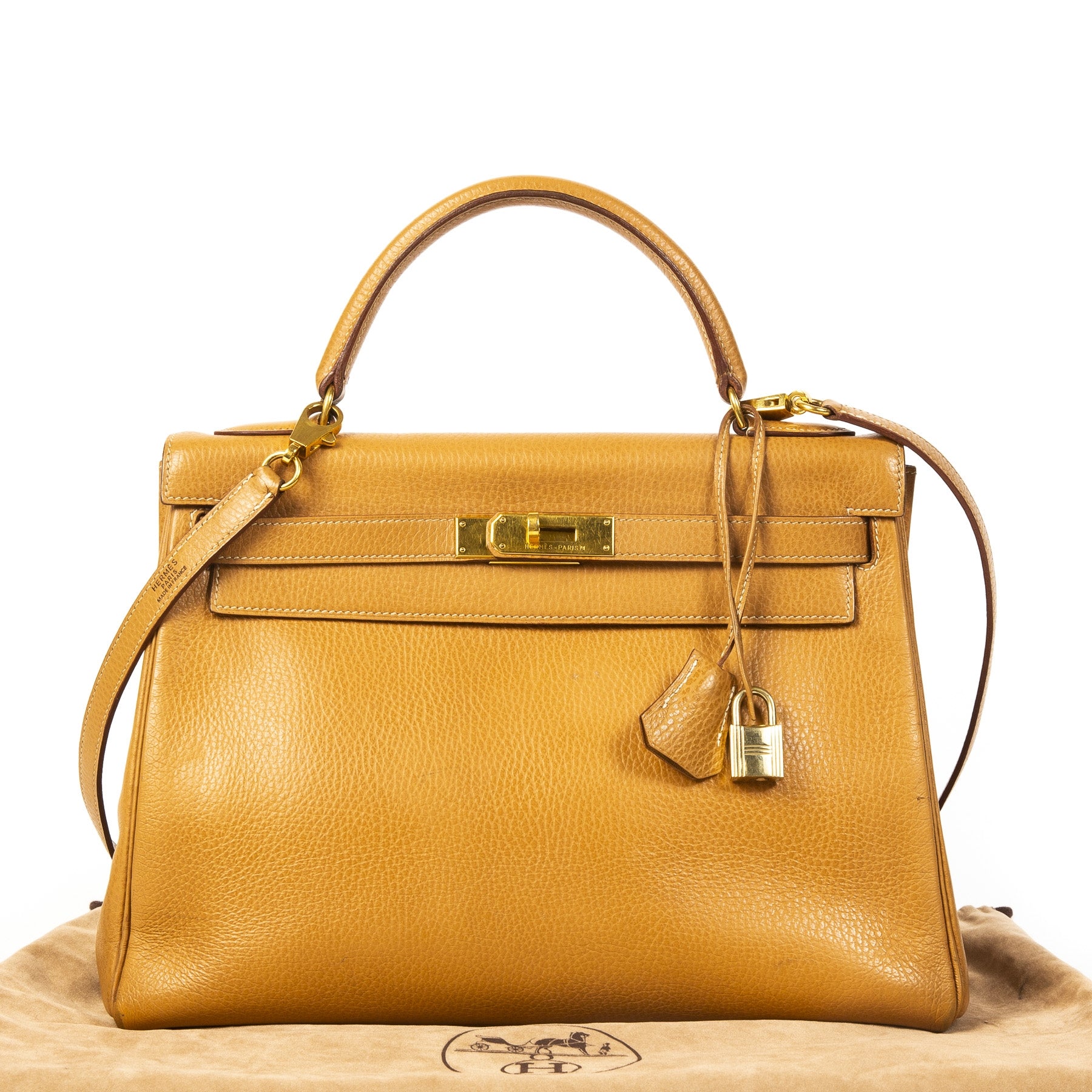 Hermès Kelly 32 Naturel Fjord GHW