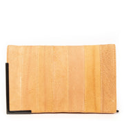 Authentieke Tweedehands Phillip Lim 3.1 Coral Pink Croco Leather Flap Clutch juiste prijs veilig online shoppen luxe merken webshop winkelen Antwerpen België mode fashion