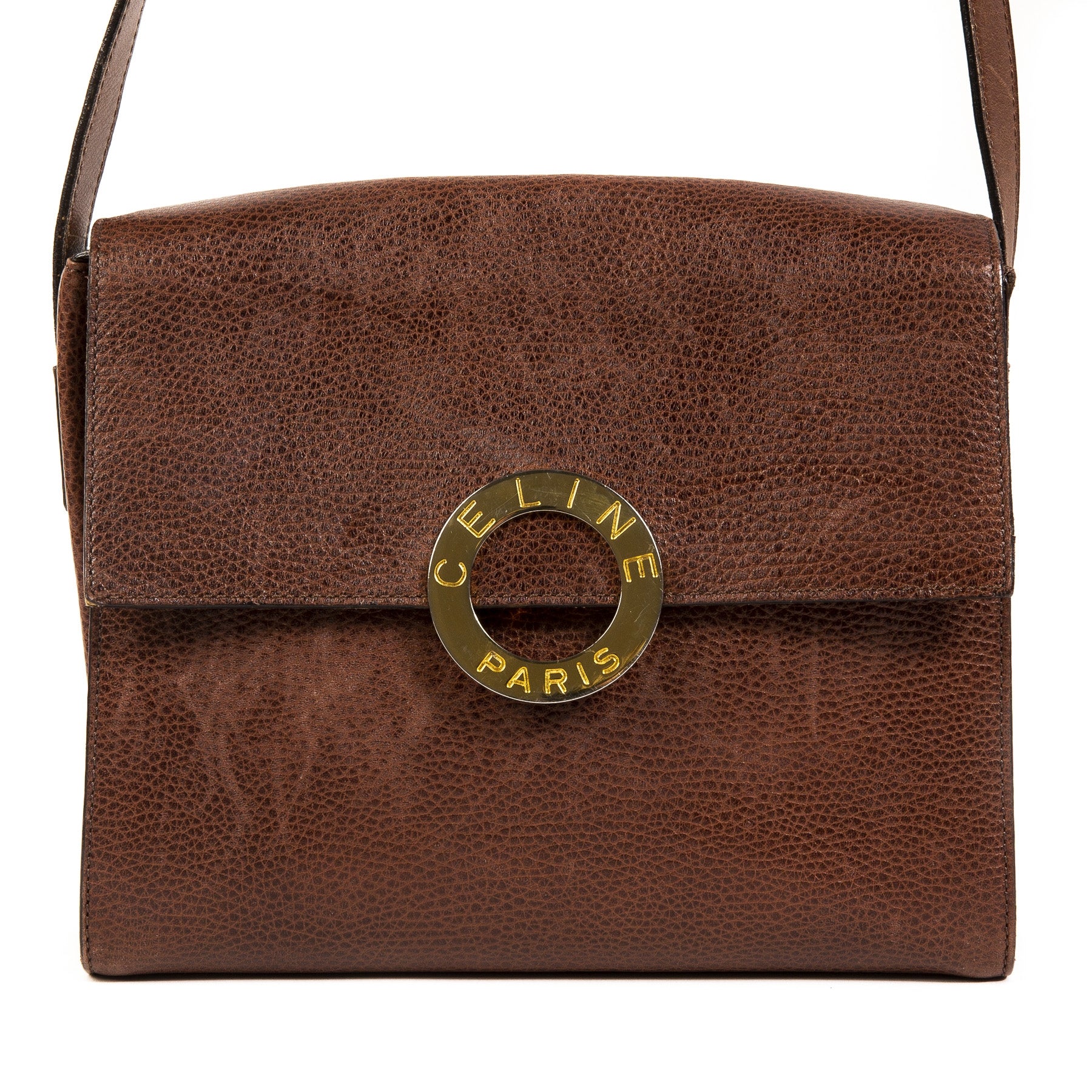 Céline Vintage Golden Circle Crossbody Bag