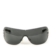 Authentieke tweedehands vintage Chanel CC Shield Sunglasses koop online webshop LabelLOV