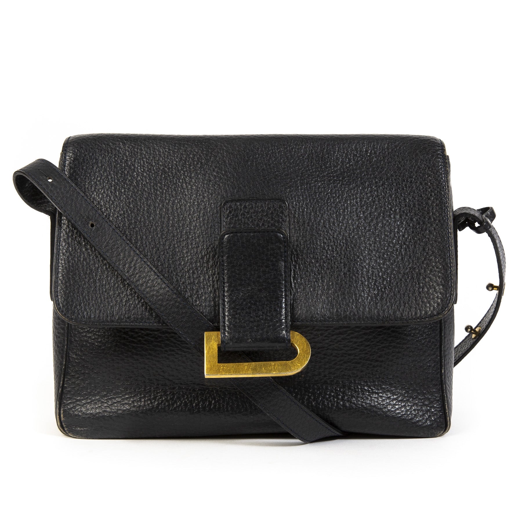 Delvaux Blue Poirier Shoulder Bag