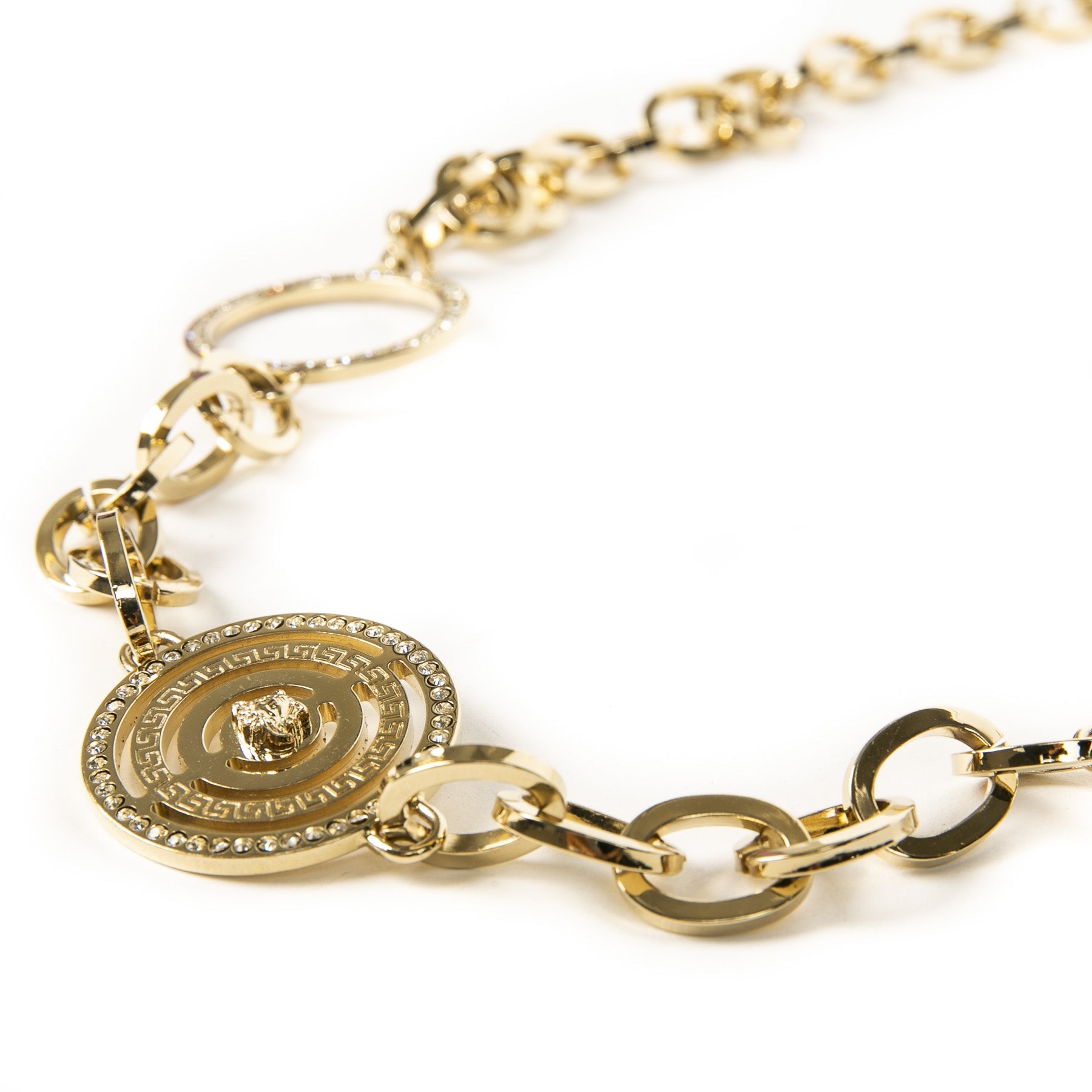 Authentique seconde main vintage Versace Gold Chain Belt achète en ligne webshop LabelLOV
