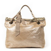 Authentieke tweedehands Lanvin Gold Amalia Leather Shoulder Bag juiste prijs veilig online winkelen LabelLOV webshop luxe merken winkelen Antwerpen België mode fashion