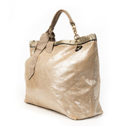 Authentieke tweedehands Lanvin Gold Amalia Leather Shoulder Bag juiste prijs veilig online winkelen LabelLOV webshop luxe merken winkelen Antwerpen België mode fashion