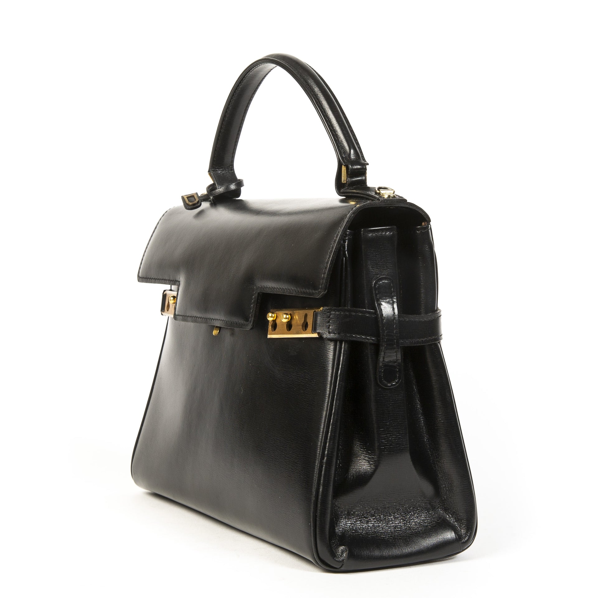 Authentieke tweedehands Delvaux zwart Tempête MM juiste prijs veilig online winkelen LabelLOV webshop luxe merken winkelen Antwerpen België mode fashion