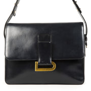 Delvaux Dark Blue poirier Shoulder Bag