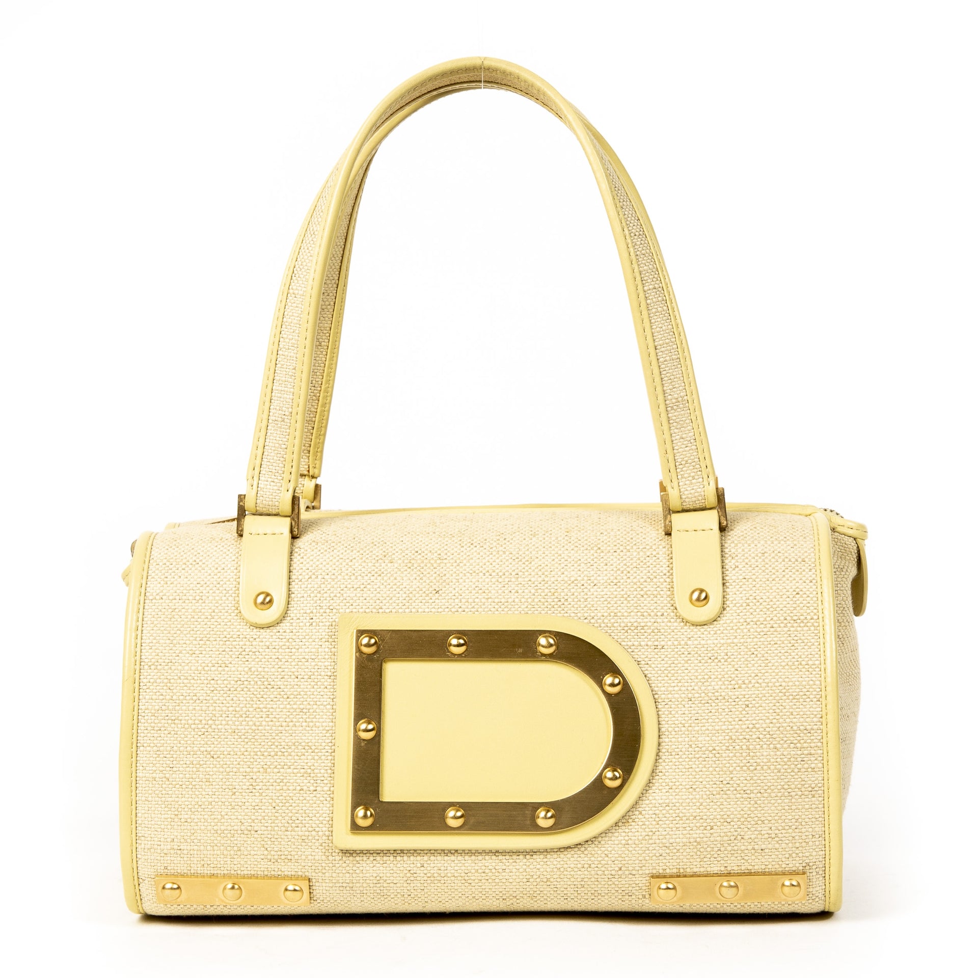 Delvaux Louise Beige Boston Bag