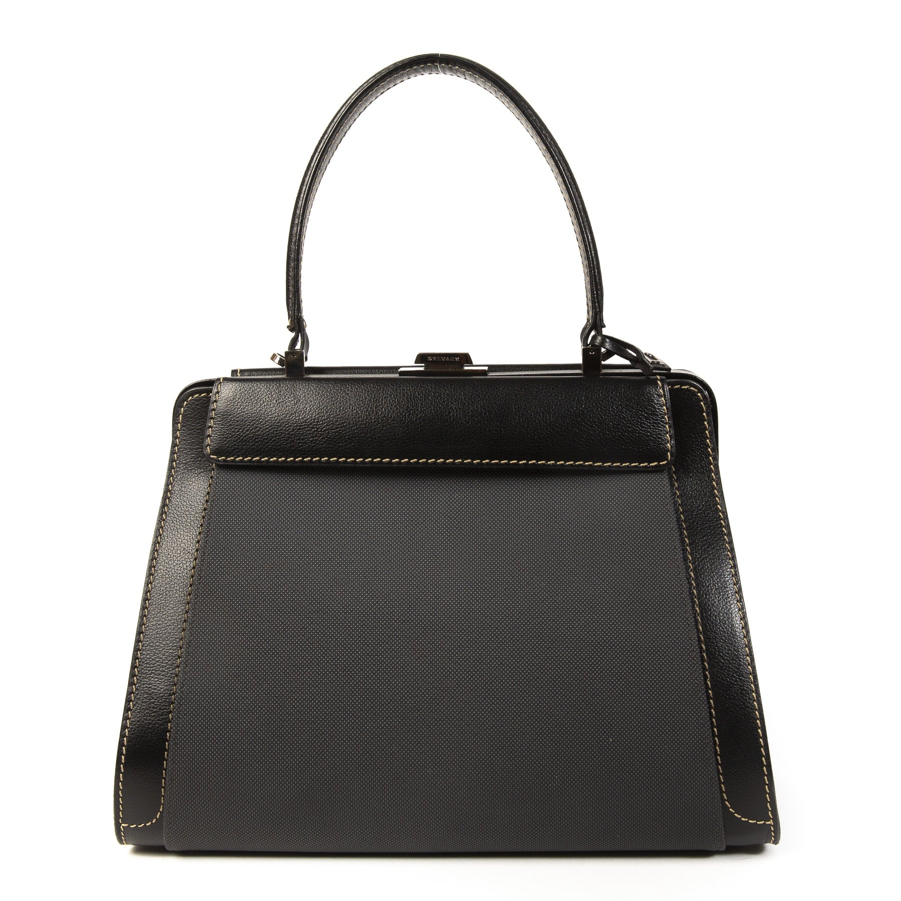 Authentieke Tweedehands Delvaux Black Illusion Bag juiste prijs veilig online shoppen luxe merken webshop winkelen Antwerpen België mode fashion