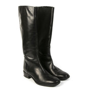 Authentieke tweedehands vintage Max Mara Knee-High Leather Boots koop online webshop LabelLOV