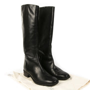 Authentique seconde main vintage Max Mara Knee-High Leather Boots achète en ligne webshop LabelLOV