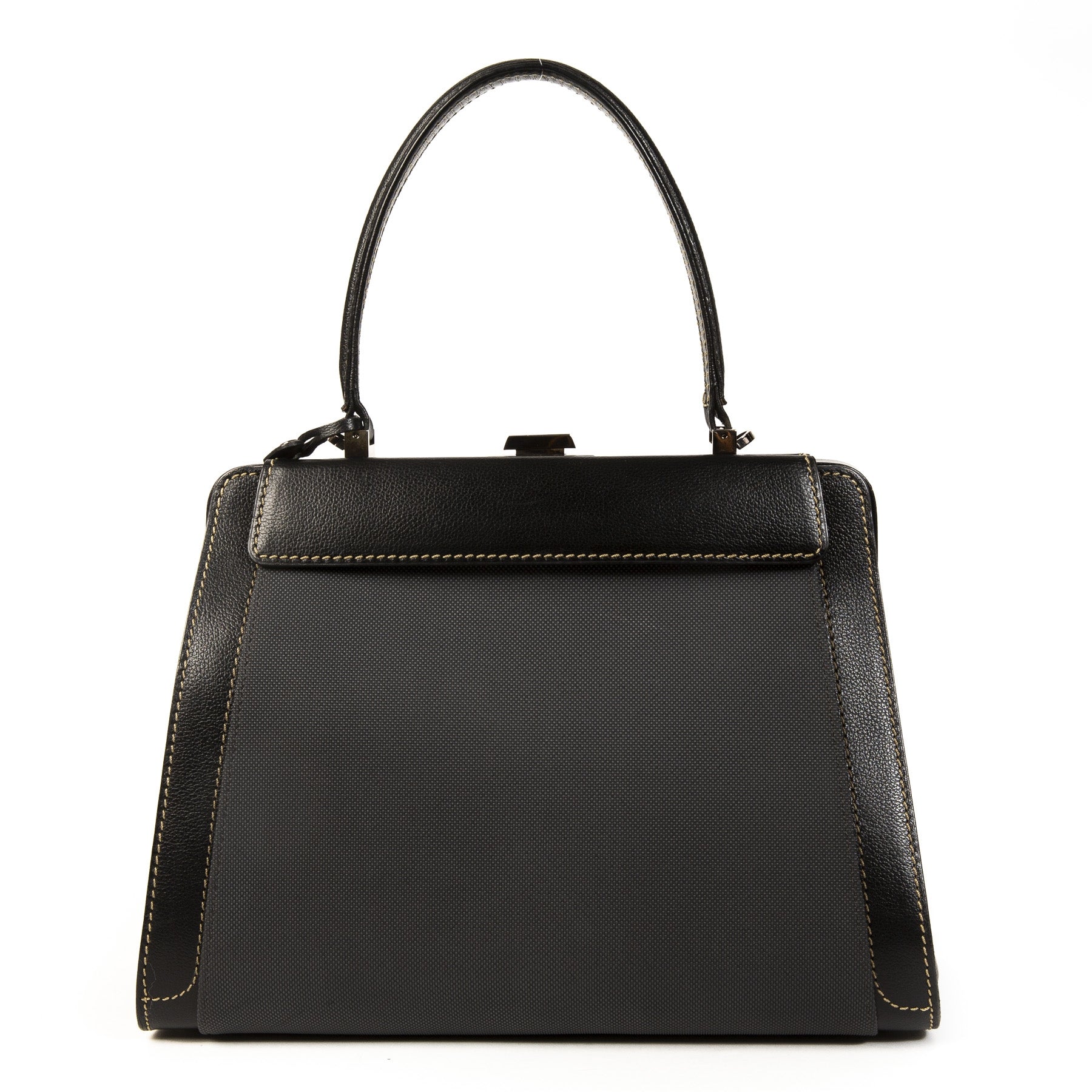 Authentieke Tweedehands Delvaux Black Illusion Bag juiste prijs veilig online shoppen luxe merken webshop winkelen Antwerpen België mode fashion