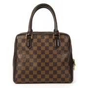Authentieke Tweedehands Louis Vuitton Damier Ebene Brera Top Handle Bag juiste prijs veilig online shoppen luxe merken webshop winkelen Antwerpen België mode fashion
